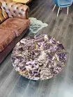 Agate Accent Table – Luxury Gemstone Crystal Table for Modern Home Décor