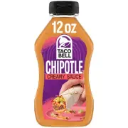 Taco Bell Creamy Chipotle Sauce 12 fl oz Bottle
