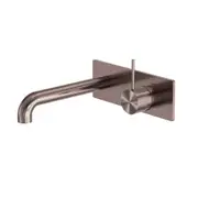 Nero Mecca Wall Basin / Bath Set 120mm Handle Up Trim Kits Only Brushed Bronze NR221910B120TBZ