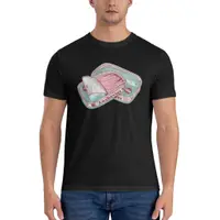 在飛比找蝦皮購物優惠-錫圖案棉質印花 T 恤中的鳳尾魚
