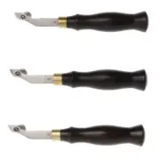 Adjustable Stainless Steel Creaser Press Sideline Edge Ebony Handle Leather Craf
