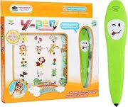 JUNMIN Children's Early Learning English Point Reading Logic Pen Intelligent Cognitive Common Sense Learning Card Enlightenment Educational Toys (Color : Yellow)