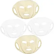 4pcs Silicone Facial Mask Cover Reusable Face Mask Covers for Women Beauty Skincare Comfortable Fit