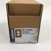 (20) Cooper PJS8BB-SP-L Single Gang Screwless Wallplates Brushed Bronze -20 Pack
