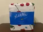 Nick & Nora Cherry Pie Full Jersey Sheet 4 Piece Set 100% Cotton 2006 New
