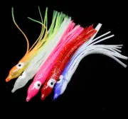 Lot 30x Squid Skirt Soft Fishing Lure Octopus Skirt Trolling Bait Hoochies Lure