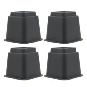 4 Piece Bed Risers for Furniture Table Cabinet Leg, Bed Under Storage