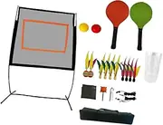 Oshhni Badminton Net Set, Sports Net Easy Installation Replacement with Rackets Stand with Carry Bag for Training Sports Practice