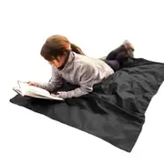 Catzon Outdoor Beach Blanket Waterproof Picnic Blanket Lightweight Sand Proof Mat for Travel Hiking Sports (Black)