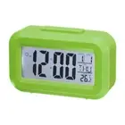 Square Electronic Alarm Clock with Timer, Green Digital Alarm Clocks