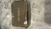 Go Smile Hard Silver Case Compact Toiletry 7 Single Teeth Whitening With Mirror