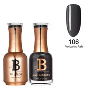 Billionaire Gel Polish UV LED & Nail Lacquer Duo 106 Volcanic Ash 15ml