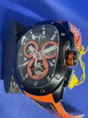 Invicta Lupah Revolution 2, blk/orange mod 45438 men’s wristwatch