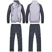 Men's Tracksuit Sweatsuit 2 Piece Full Zip Street Spring Long Sleeve Stand Collar Waterproof Windproof Breathable Running Walking Jogging Sportswear Activewear
