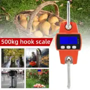 Portable Crane Scale 500kg/0.1kg 20mm LCD Digital Electronic Hook▦Hanging Scale
