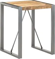 Dining Table Solid Wood, 60x60x75 cm, Kitchen, Breakfast, Small, Room, Mango Wood, Round