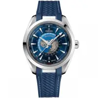 在飛比找Yahoo!奇摩拍賣優惠-OMEGA 歐米茄 手錶 機械錶 43mm 海馬 地球 藍面