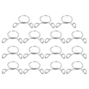 15 Pcs Fuel Line Hose Tubing Spring Clips 9.5mm Water Pipe Spring Clip Clamps