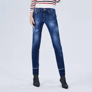 【BRAPPERS】女款 新美腳ROYAL系列-彈性褲口漸層八分褲(藍)