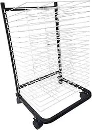 Art Drying Rack for Classroom,20 Shelves Dry Rack with Wheels,for Childcare Centers and Art Classes or Studio Oil Painting Drying Rack