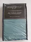 King Pillowcases Hotel Style 600 Thread Count Cotton Sateen Weave Teal Silk