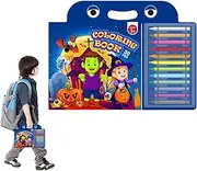 [Opilroyn] Colouring Pencils and Colouring Book - Colouring Books for Pencils, Art Book for Colouring | Colouring Pencil Books Set with 1 Drawing Book and 12 Colouring Pencils, Painting Sets for Children at