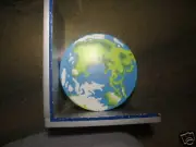 Planet Earth Wood Bookend Divider Splitter 4" x 6” x 7” Bookshelf Shelf Blue