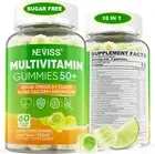 Multivitamin Gummies for Women & Men 50+, Sugar-Free Multi Vitamins with Algae O