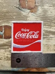 VINTAGE COCA-COLA EMBROIDERED 2.5" x 2.5" PATCH, COKE