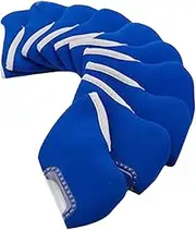 kowaku 10x Golf Iron Headcovers Iron Club Covers Visible Window Lightweight Wrap Protector Transport Protection for Men Adults Gift