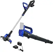 PowerBlade 20V Leaf Blower & Line Trimmer/Edger Combo, Kit with 4.0Ah Battery & Fast Charger