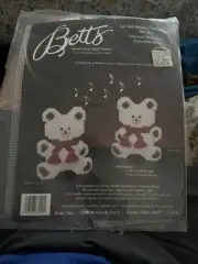 Betts Musical Snow Bears Needlepoint Plastic Canvas