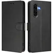 Galaxy A36 5G (2025) Flip Wallet Case - Black 3 Card Slots - Cash Compartment - Magnetic Clip [MPPGEN0821]