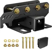 YZONA for Ford Bronco Tow Hitch Trailer Kit Compatible for 2021 2022 2023 2024 2025 Ford Bronco 2 Door & 4 Door 2 Inch Hitch Receiver with Cover, Rear Bumper Towing Hook Combo (Exclude Bronco Sport)
