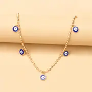 Evil Eye Charm Dangle Necklace