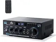 Generic AK45 300W Home 2 Channel Wireless Bluetooth 5.0 Power Amplifier System, Home Amplifiers FM Radio, USB, SD Card, with Remote Control Home Theater Audio Stereo System