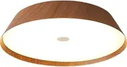 Imitation Wood Grain Decorative Ceiling Light,Stylish Simple Decoration Lighting Fixtures,Three-Color Temperature Adjustable Ceiling Lamp,Bedroom Simple Flat Panel Light