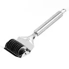 High Grade Stainless Steel Noodle Lattice Roller Dough Cutter for Kitchen3853