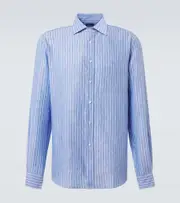 [Ralph Lauren Purple Label] Ralph Lauren Purple Label Linen shirt UK 15 blue