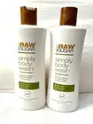 (2) Raw Sugar Simply Body Wash Sensitive Skin Green Tea, Cucumber, Aloe Vera
