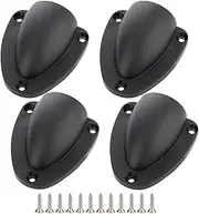 4 Pcs Nylon 2-1/2" Marine Wire Cable Vent Cover, Clamshell Vent for Boat, Smooth Edge Thickness 1/8", Wire Vent Cover, Clamshell Vent, Free Installation Screws
