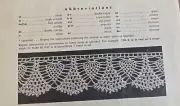 S-957 Vintage LEAFLET PINEAPPLE EDGING X1 PATTERN to CROCHET (Repro)