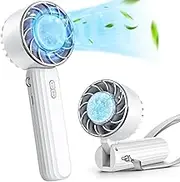 Lamicall Frozen Pad Handheld Fan, Cooling Plate Portable Fan - 5s Instant Cooling to 10°C Ice Cool Pad, 3 Speeds, Desk Table with Lanyard