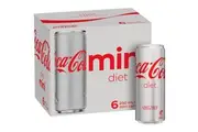 Coca - Cola Diet Soft Drink Mini Cans 250ml X 6 Pack