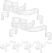 SOESFOUFU 6pcs Window Valance Clips Reusable Curtain Clamps for Blinds Versatile Valance Holders Durable Practical Replacement Parts for Home Decor