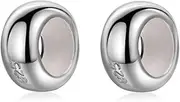 ARTCHARM .Sold 925 Sterling Silver Rubber Charm Stopper Spacer Bead for Charm Bracelets