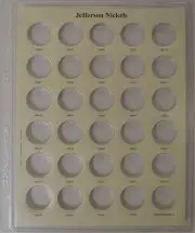 CAPS Album Jefferson Nickel Page 5 1989D-2004P for Air-Tite Capsules 2050-5