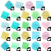 Stamping Mold Stamp Mini Transparent Embossing Seal for Cookie Soaps