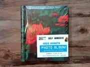 Retro Photo Album Scrap Book Magic Magnetic Pages Red Roses Japan Woolworth NEW