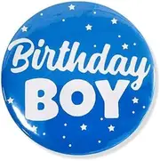 [JHJEWH] Birthday Pin Birthday Boy Pin Birthday Button Happy Birthday Badge Pins First Birthday Round Button Gift Birthday Party Pins for Adults Kids Men Birthday Badges Party Decorations Favors Supplies